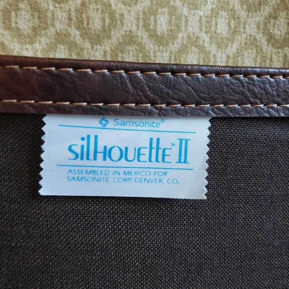 Vintage Samsonite Suitcase Silhouette II Brown 22